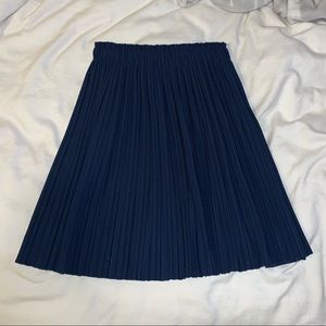 blue zara skirt